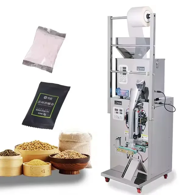 10-500G granule tea nut bag packing automatic electric back sealing packaging machine