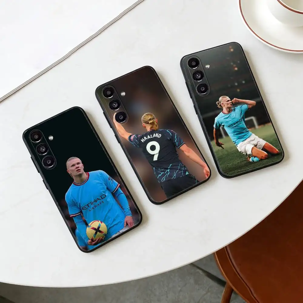 Football Star E-Erling H-Haaland Phone Case For Samsung Galaxy A20,21s,22,31,32,52,53,72,73,80,91 Soft Black Shell