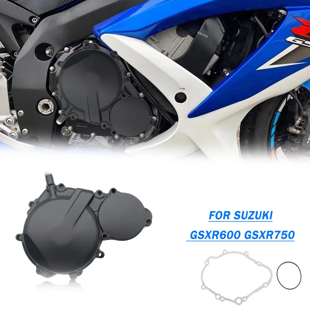

Motorcycle Aluminum Left Engine Stator Cover Crankcase Shell For SUZUKI GSXR600 GSXR750 GSX-R 600 750 2006-2024 K6 K8