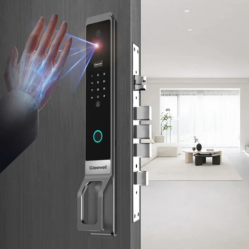 003 Newly Upgraded Palm Vein And 3D Face Recognition Video Intercom Smart Lock U Smart Go Tuya Biometric Fingerprint Smart Door