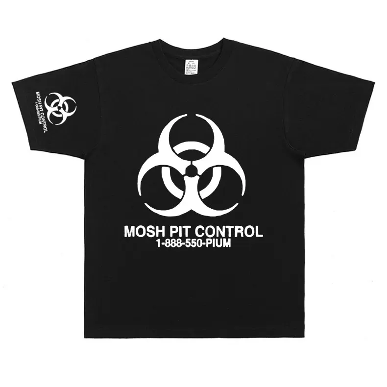 Homixide Gang Mosh Pit Control T Shirt Playboi Carti Opium Merch Tshirt HXG T-shirt Men Women Hip Hop Oversized Cotton T-shirts