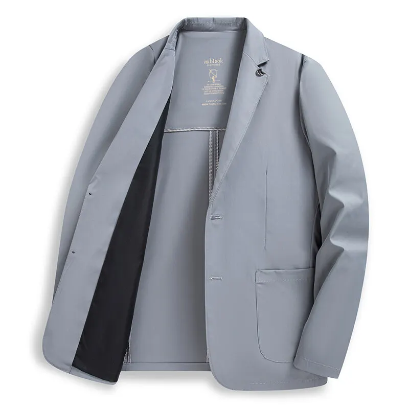 

Блейзер мужской модный джентльменский деловой блейзер для похудения, для выступлений, для банкетов, повседневный свадебный пиджак против морщин, без глажки