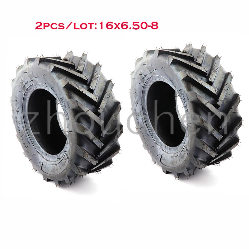 

2pcs/lot New 16 inch tire vacuum tire tubeless 16x6.50-8 tire suitable for snowplow wheeled trailer ATV ATV motorcycle