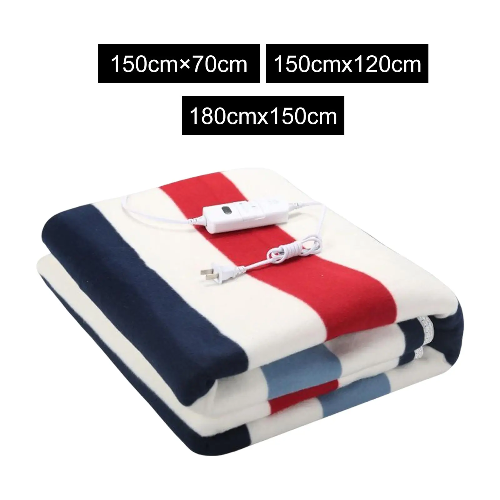 Electric Heated Blanket Thick Winter Comforter Soft Non Woven Fleece Heating Pad for Bed Warm Nights