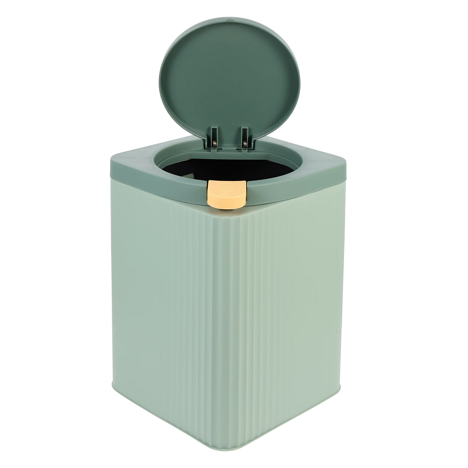 

Creative Press-Type Kitchen Trash Bin Plastic Garbage Container Space-Saving Household Waste Organizer With Lid For Home