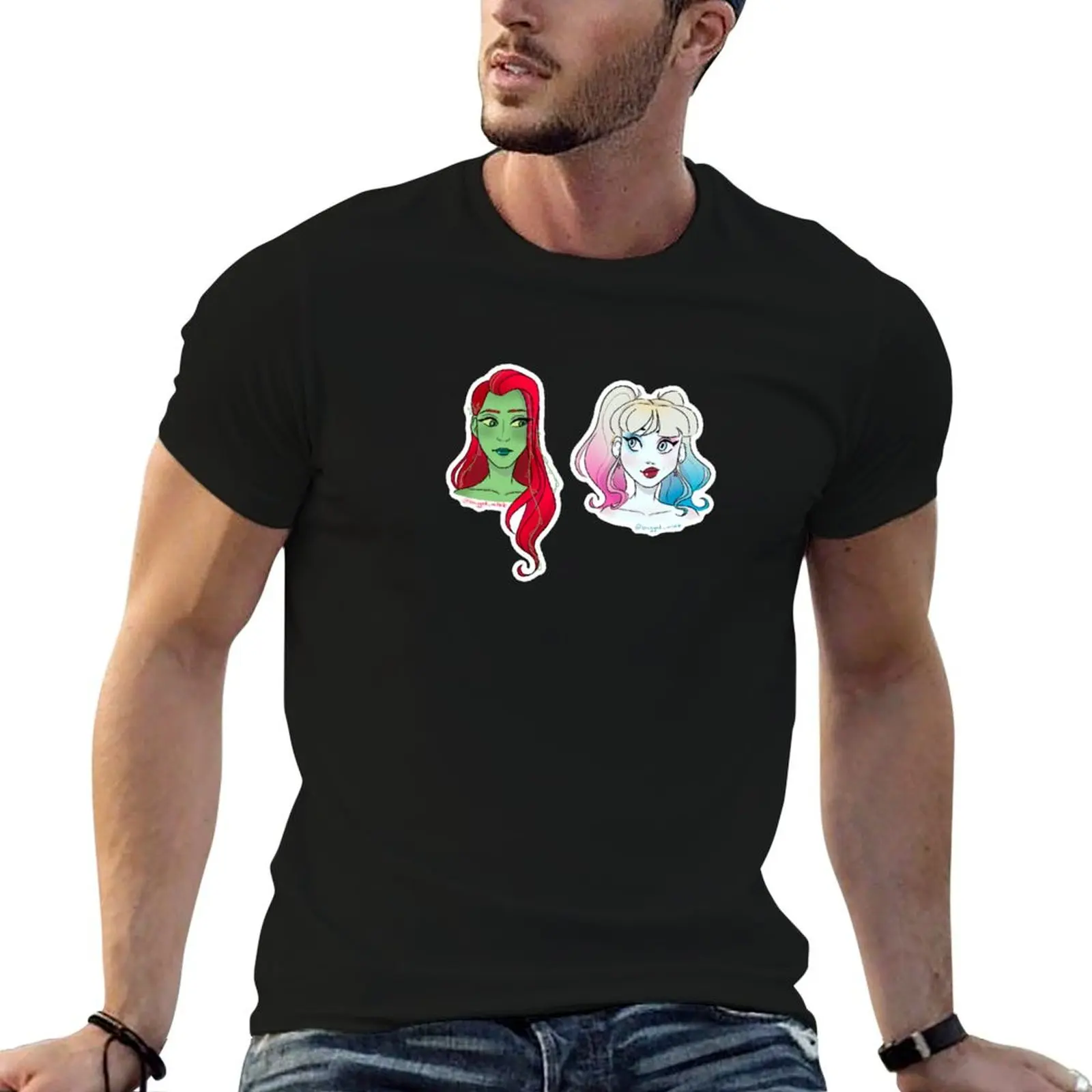 

Jester Girl and Plant Lady T-Shirt t shirts for man pack cotton funny t shirts man T-Shirt