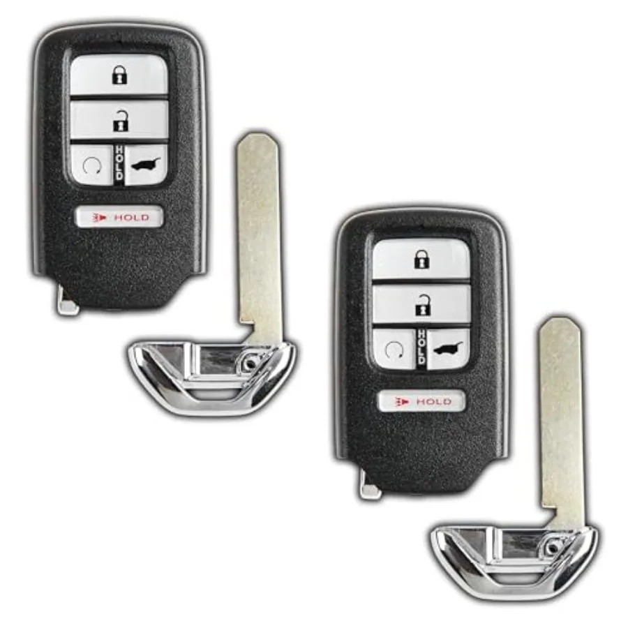 

Keyless Entry Remote Start Smart Car Key Fob for Honda Pilot CR-V Civic 2016-19 KR5V2X Pack of 2