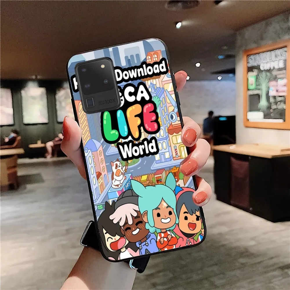 Toca Life World Phone Case For Samsung S 9 10 20 21 22 23 30 23plus lite Ultra FE S10lite Fundas