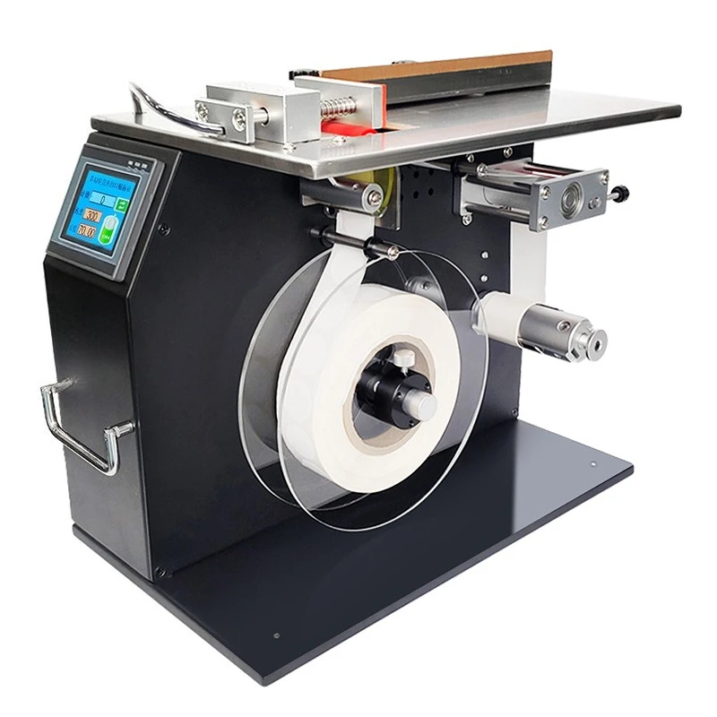 Multifunctional right-angle sealing labeling machine, semi-automatic self-adhesive folding color box transparent, sealing