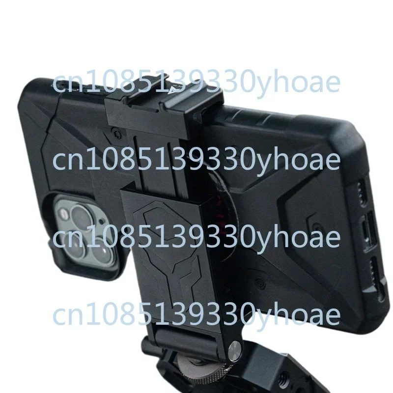 Cold shoe mobile phone holder Spring type telescopic adjustment damping Rotary camera mobile phone holder