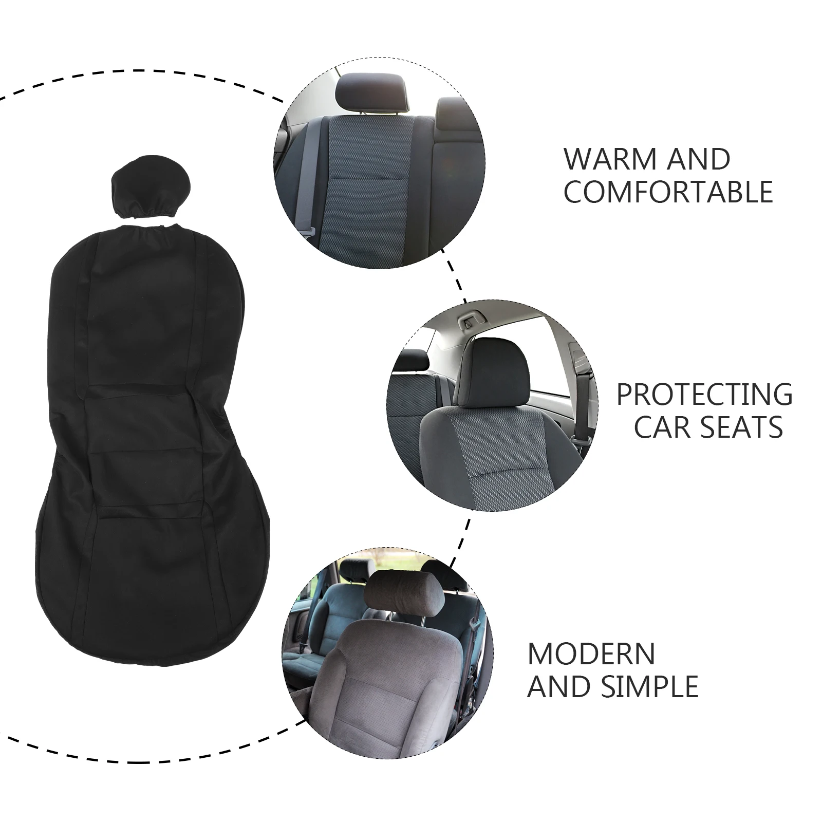 

4 Pcs Car Seat Cover Driver Protector Truck The Back Washable Automobile Accessories Covers in Automotive