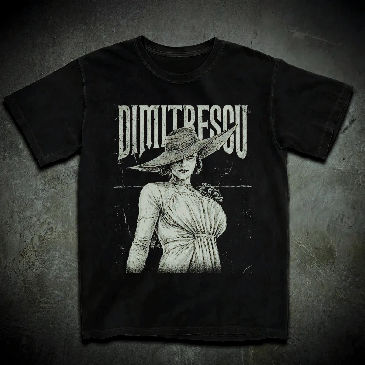 Retro Horror Game T-Shirt Men Vintage Resident Inspired Graphic Print Casual Short Sleeve Cotton Streetwear Tee Tops