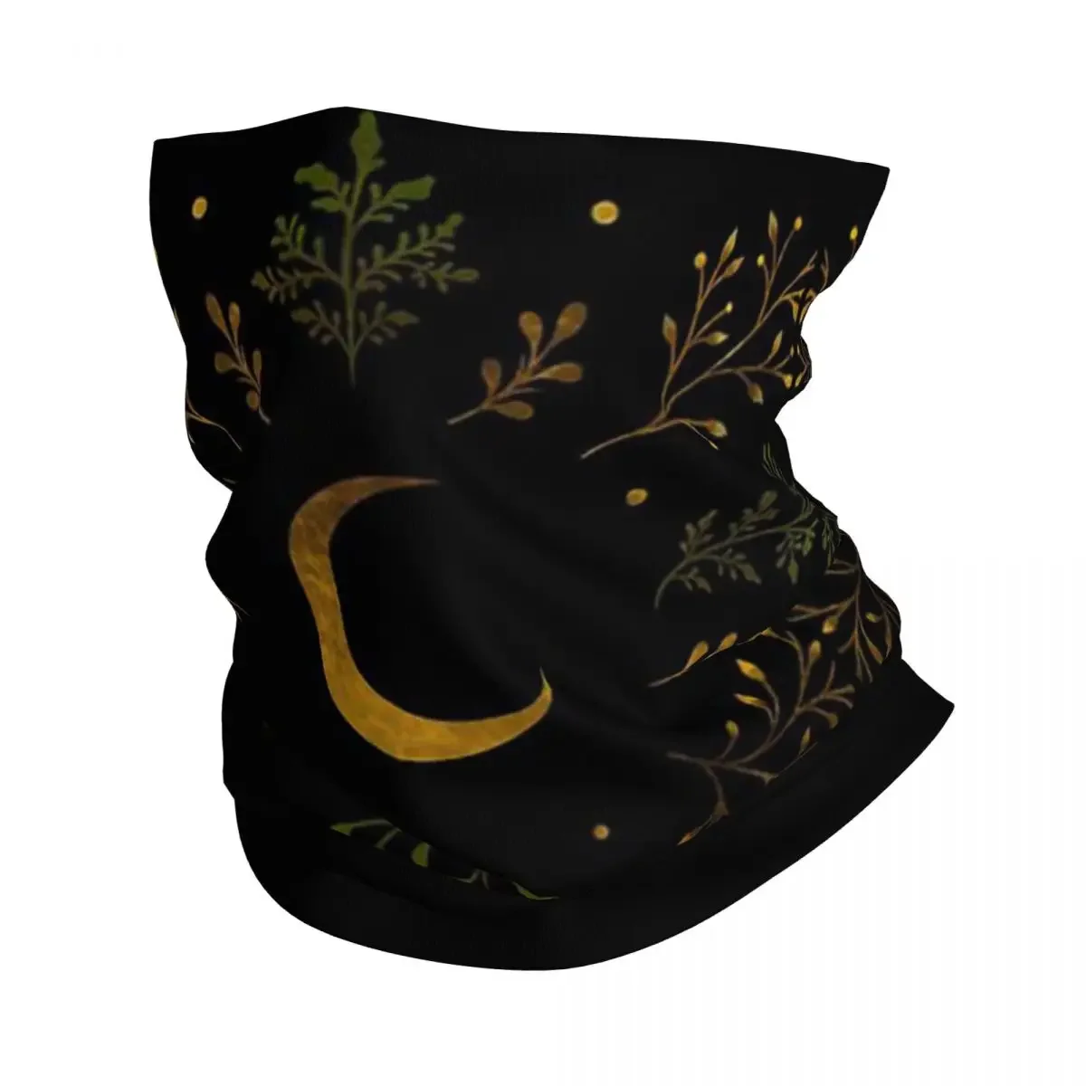 Crescent Moon Gold Bandana Neck Cover Printed Mask Scarf Multifunction FaceMask Running Unisex Adult Winter