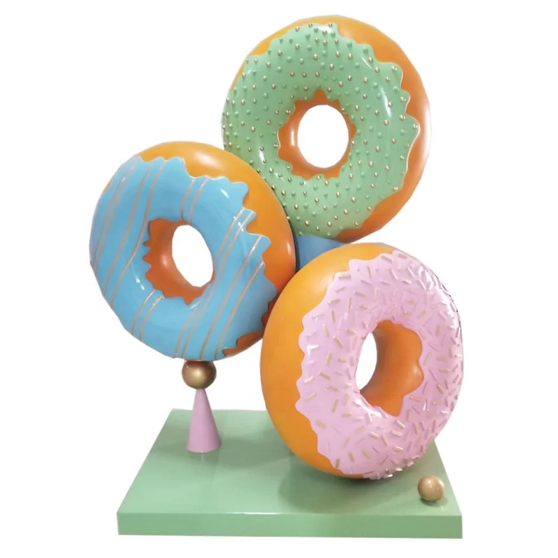 

Sweetly Fiberglass Donut Candy Sculpture for Candy Shop/Shopping Mall