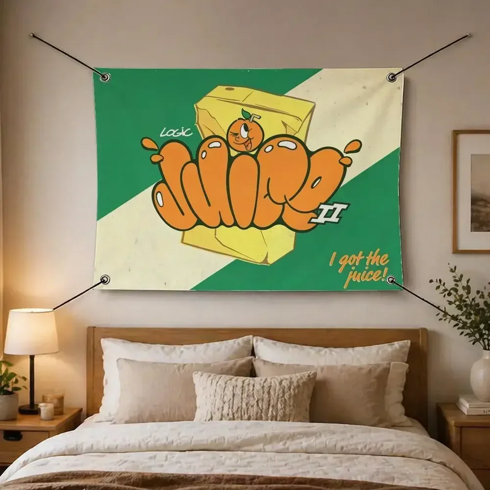 Music Rapper Logic Flags Flags are suitable for living rooms, bedrooms, bars,salons, gardens, home decor, and as gifts