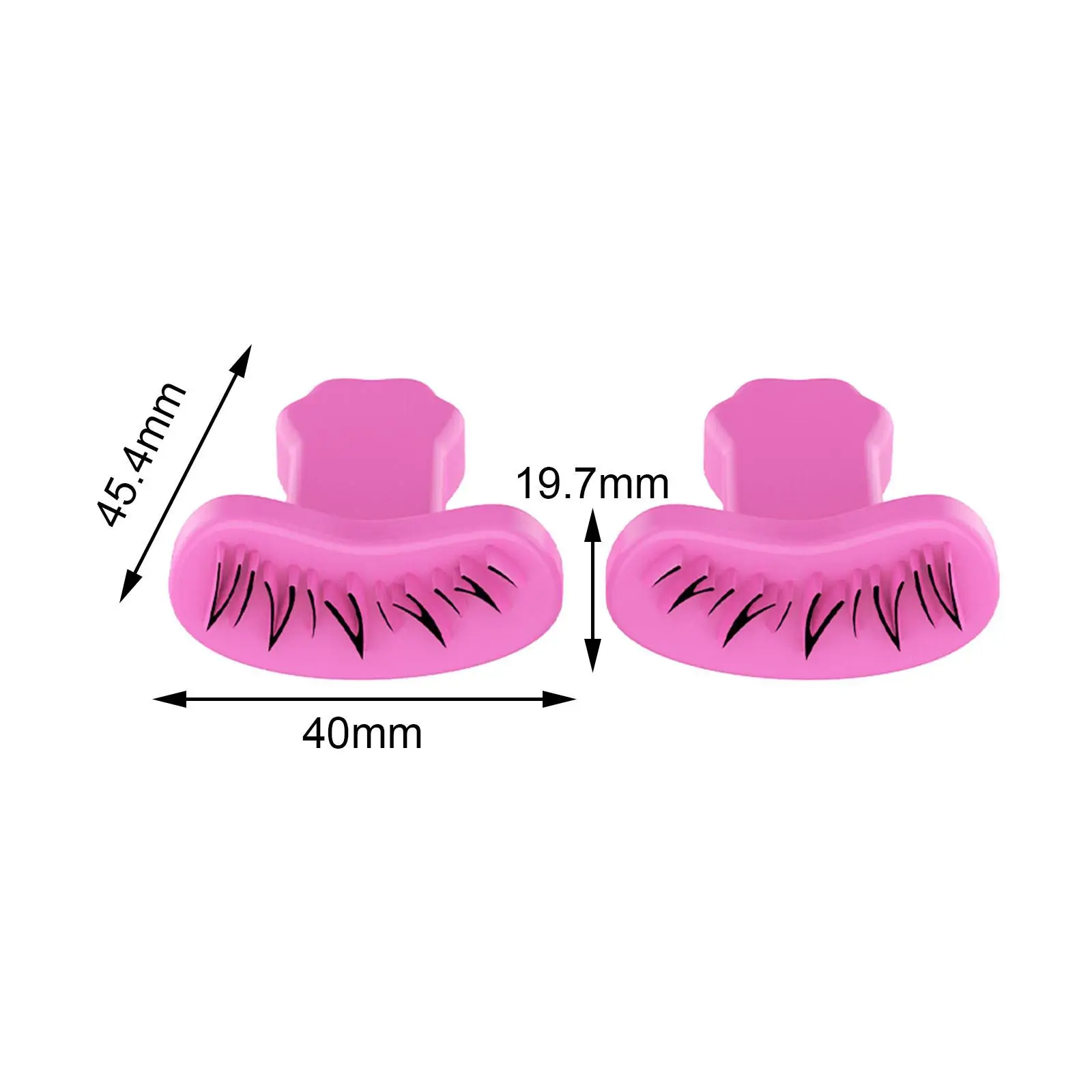 2 sztuki stempli do dolnych rzęs, sztuczne rzęsy, eyeliner w stemplu do ćwiczeń