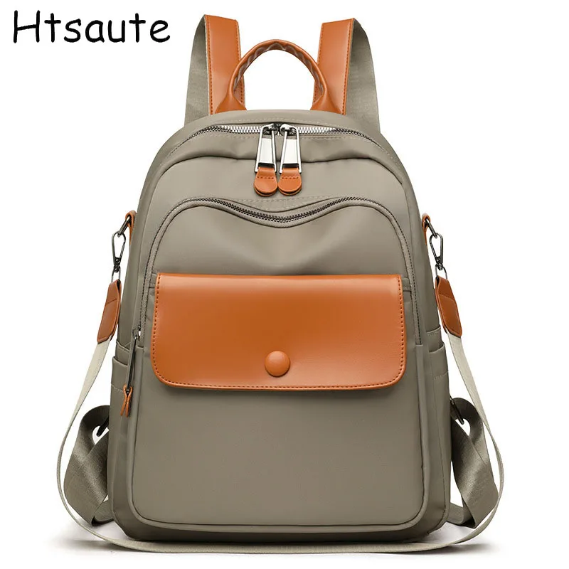 Small Womens Backpacks Trend Nylon Female Bag Small School Bags White Rucksack For Teen Girls Fashion Casual Backpack