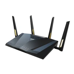 Asus-router rt-ax88u pro, wifi 6, ax6000, 6gbps,デュアルバンド2.5g,mu-mimoとofdma,家全体と空気保護用のエアメッシュ