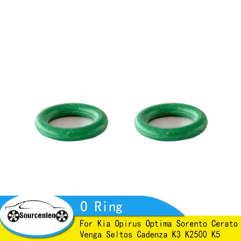 2PCS Brand New Genuine Discharge Hose O Ring For Kia Opirus Optima Sorento Cerato Venga Seltos Cadenza K3 K2500 K5 97690-34350