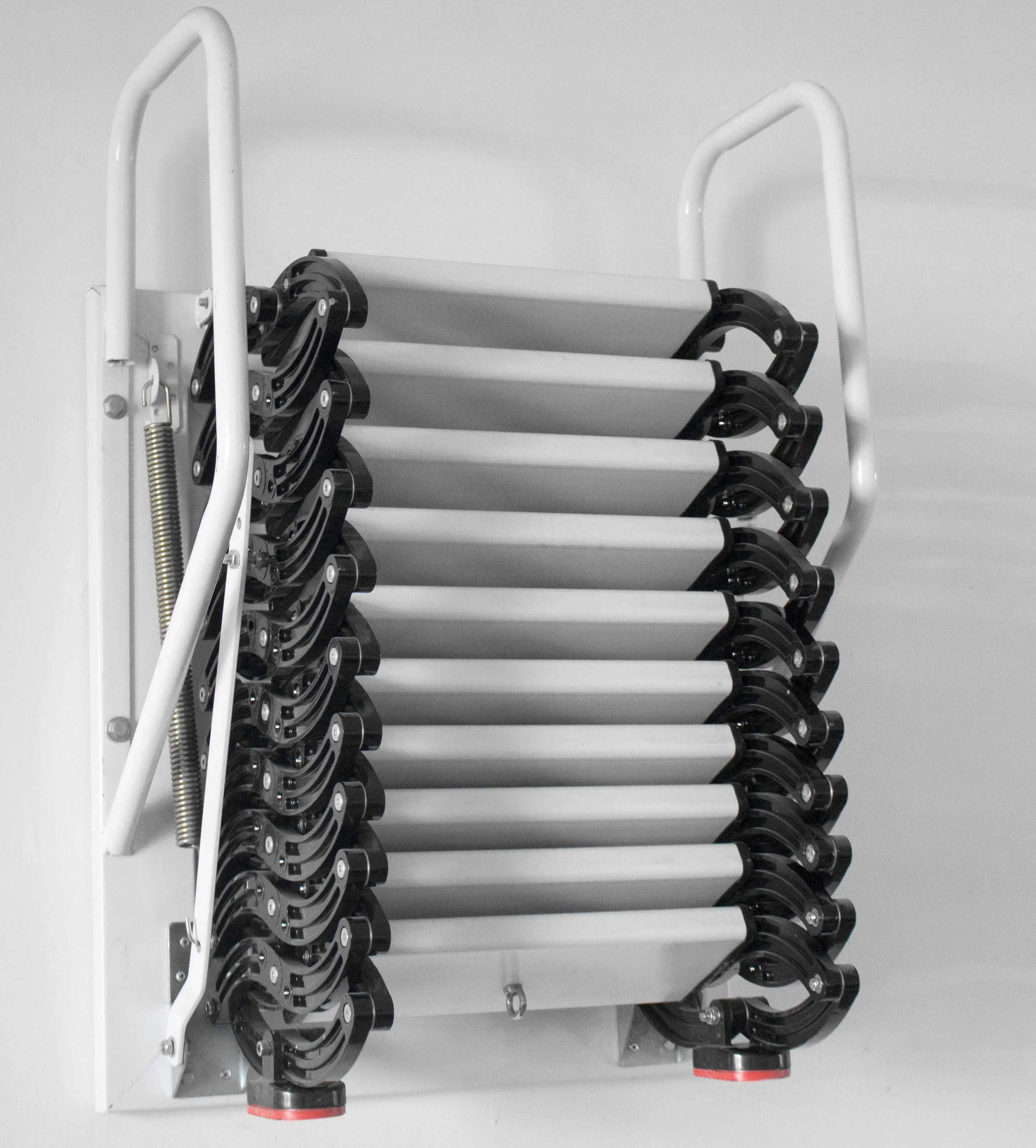 บันไดอลูมิเนียมแบบดึงลงได้ ขั้นเดียว ตรง