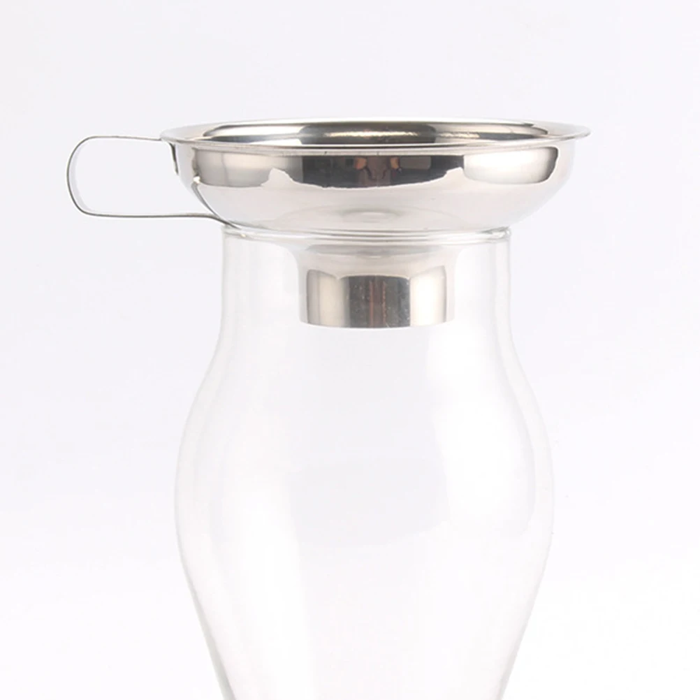 

Stainless Steel Funnel Large Diameter Wide Mouth Kitchen Funnel Food Pickle Jam Filler - Size S (Silver)