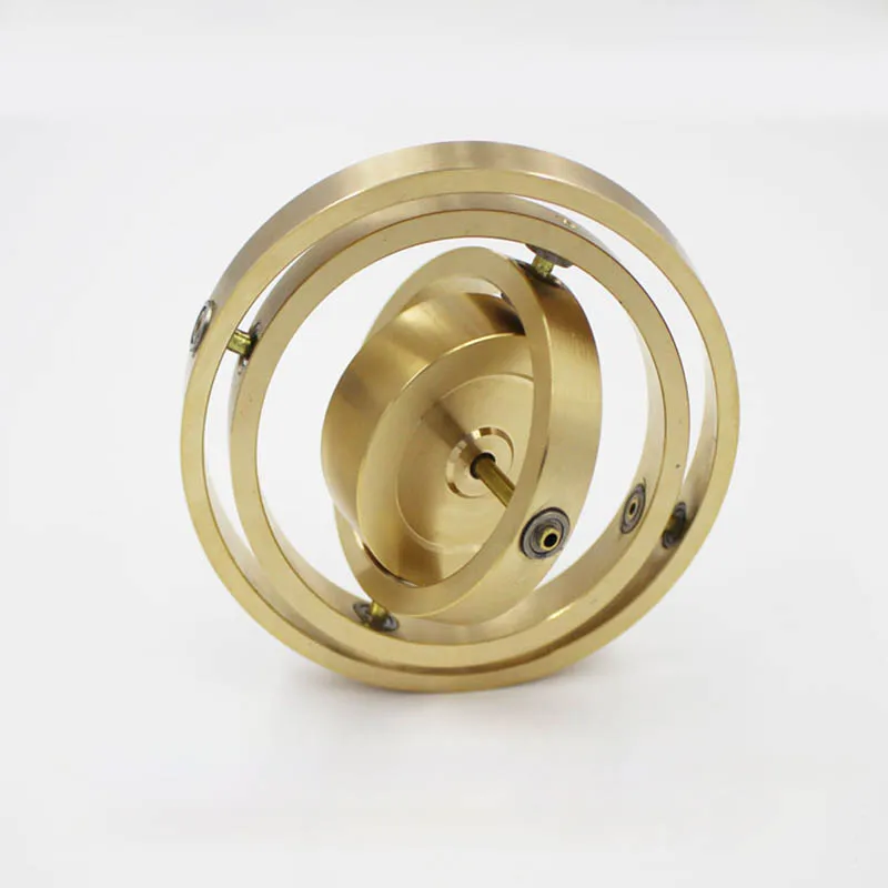 Precision Mechanical Pure copper triaxial gyro metal boy angular momentum gyroscope balance toy anti gravity