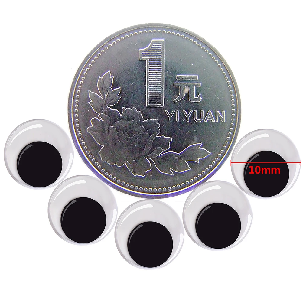 100 stuks Fidget Kids Moving Eyes voor knutselen Versieren Fake Eyeball Ouder-kind