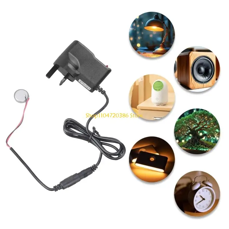 K0EA 108cm Cable 3V CR2032 Plastic Adapter Permanent Power Solution For Fast Drain Devices