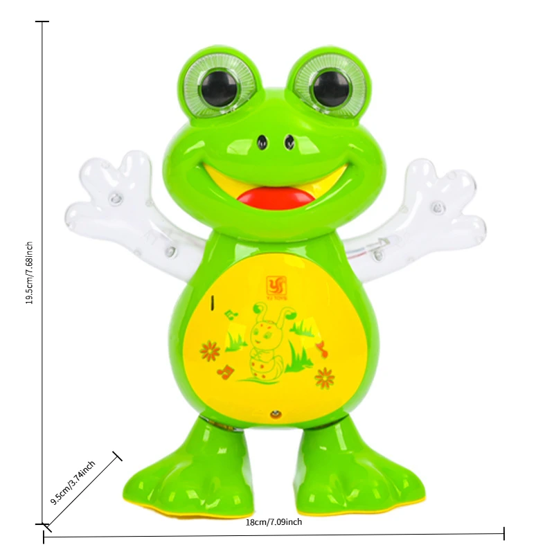 لعبة تململ الضفدع الراقص والموسيقى الخفيفة الكهربائية التعليمية - ألعاب الأطفال الصغار، هدايا مثالية لعيد الميلاد وأعياد الميلاد للأطفال #2