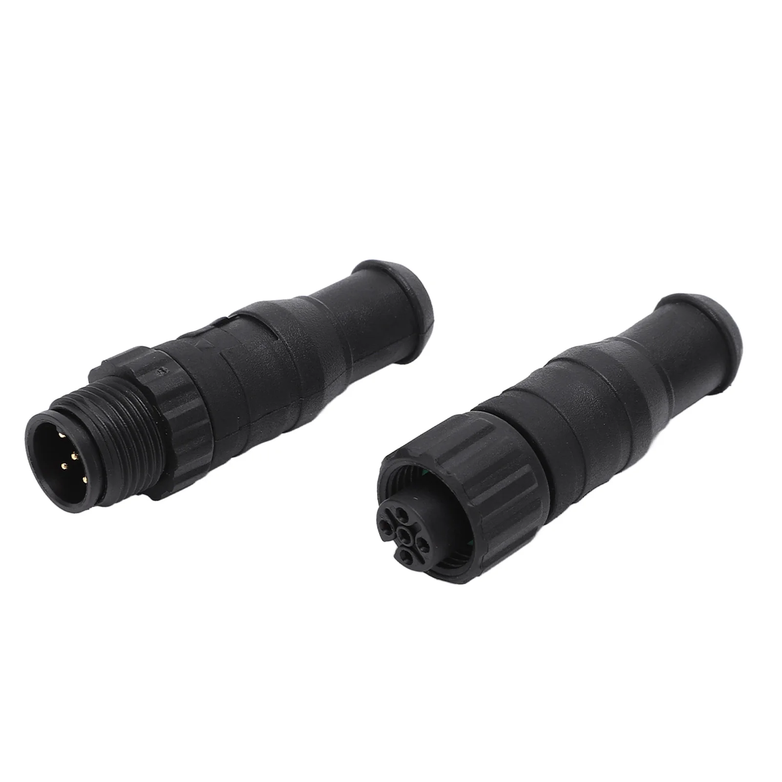 2PCS Marine for NMEA 2000 Terminators M12 Male Female 5 Pin IP67 Waterproof for Lowrance Networks