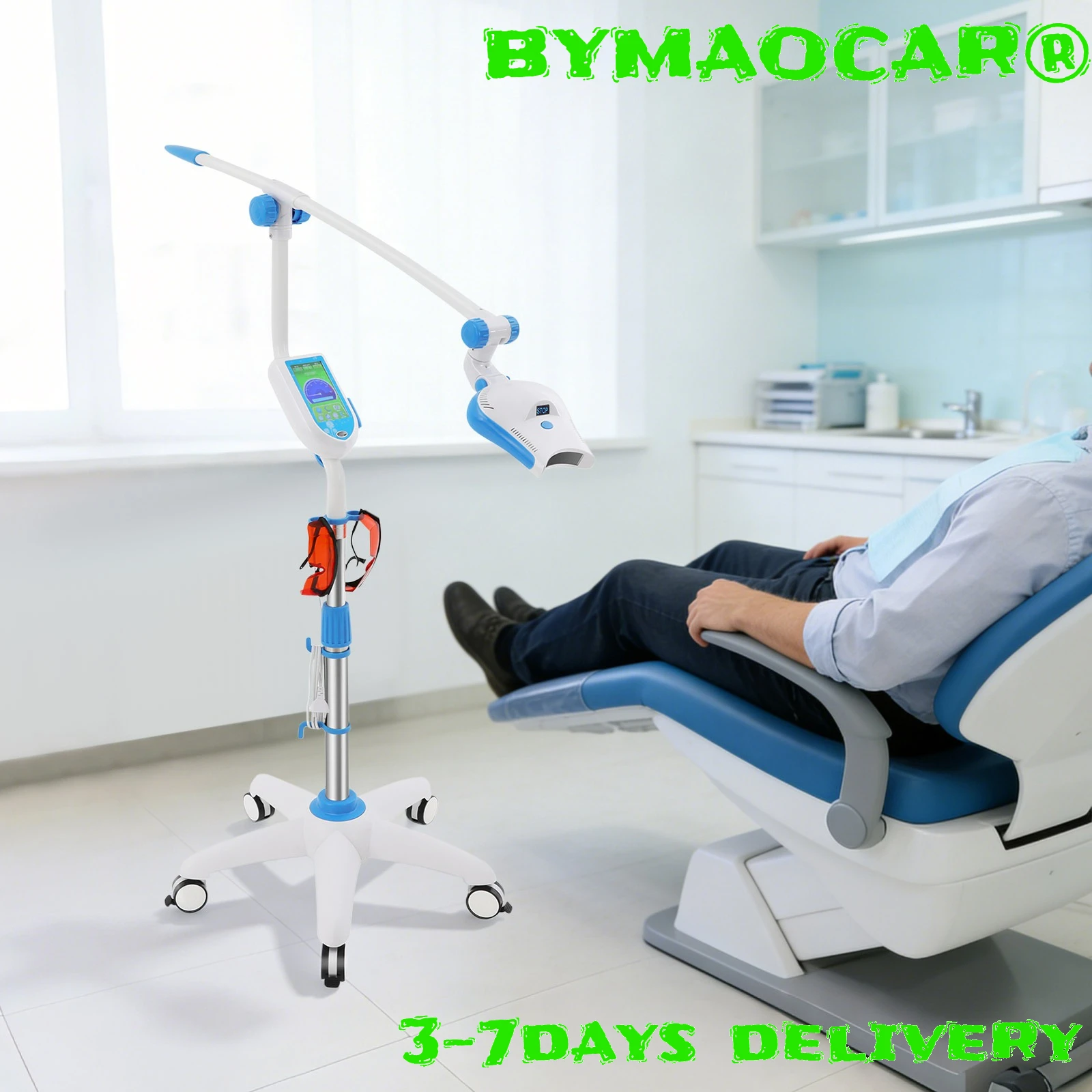 

Лампа для отбеливания зубов с синим и инфракрасным LED-излучением для домашнего использования, быстрый и эффективный активатор для более яркого геля