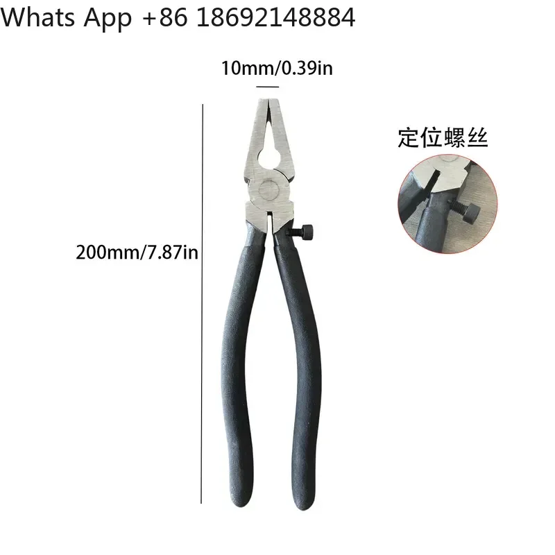 Brushed Wire Drawing Pliers for Gold and Silver Jewelry Making Wide Mouth Flat Nose Pliers Glass Flat Jaw Goldsmithing Tool