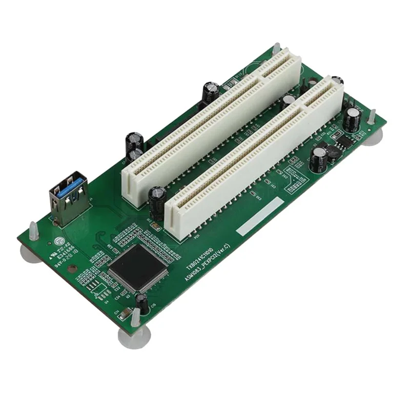 OUVU-سطح المكتب PCI-Express PCI-E إلى PCI بطاقة محول PCIe إلى بطاقة توسيع فتحة Pci المزدوجة USB 3.0 إضافة على محول البطاقة