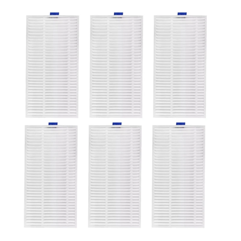 Filtro limpiador para Xiaomi E5 / C108, accesorios para Robot de barrido, piezas de repuesto para limpiador, 6 uds.