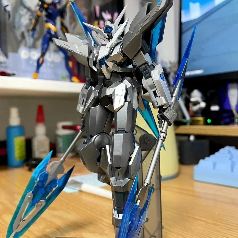 Zestaw do samodzielnego montażu modelu mecha HG 1/144, przejściowy srebrny panel, spray Space Gray, figurki akcji, dekoracja na biurko, lalka, zabawka dla chłopca, prezent.