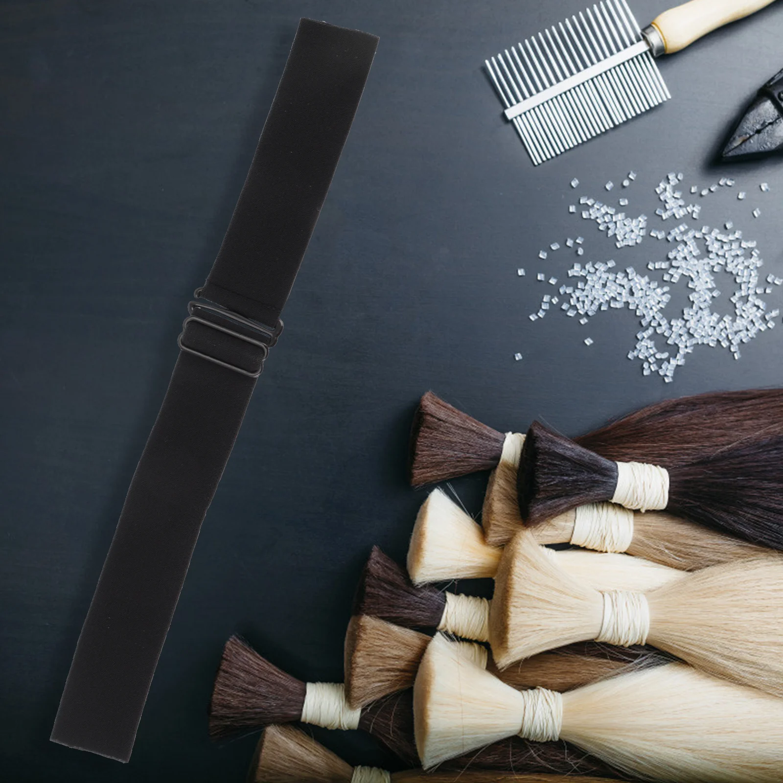 

3Pcs Elastic Bands Adjustable Thin Lightweight Band Non-Slip Strap for Hair Protection Use Elastic Fake Hair Band