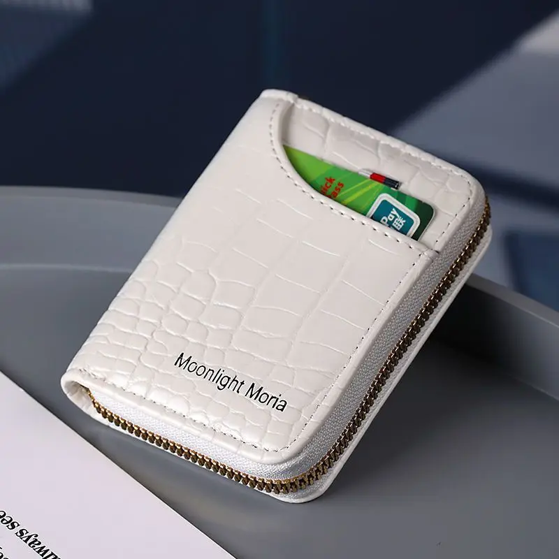 

New Men's Wallet Short Wallet Business Multi-card Zipper Coin Purse Clutch Bag Anti-Magnetic Card Bag Male Bank Card Clip