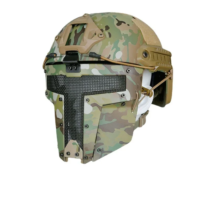 

Tactical Masks Half Face Low-carbon Steel Mesh Protective Airsoft Hunting CS Shooting Wargame Outdoor Paintball Accesories