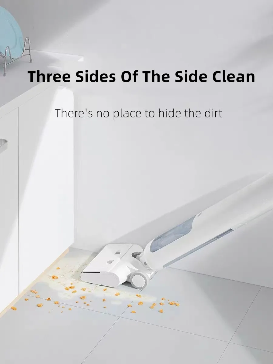 XIAOMI MIJIA bezprzewodowy odkurzacz Mops Edge Scrubber do czyszczenia podłogi Crawler szczotka 3-In-1 inteligentny samoczyszczący w czasie rzeczywistym