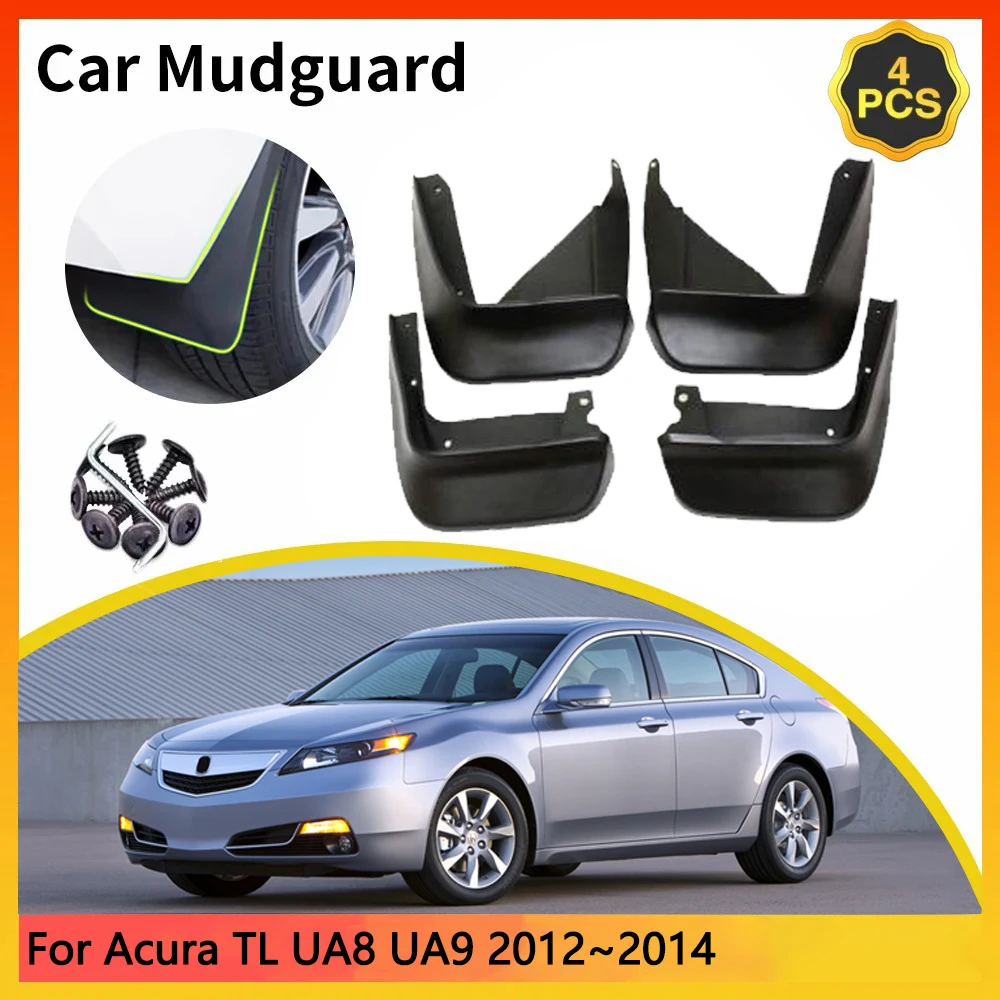

For Acura TL UA8 UA9 SH-AWD MK4 4th 2012~2014 facelift Car Mudguards Mudflap Mudguard Splash Guards Mud Flaps Fender accessories