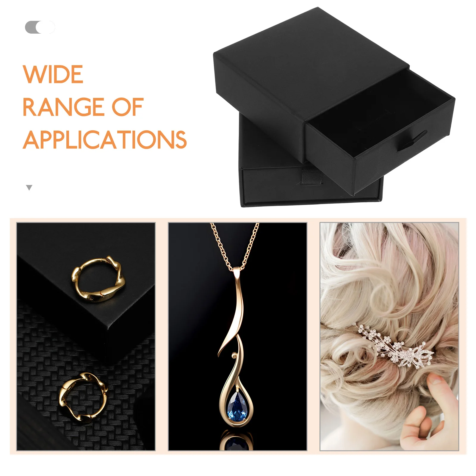 

2pcs for Women Small Necklace Travel Case ganizer Ring Earring Ring Travel Jewelry Box Case Storage Gift Packaging