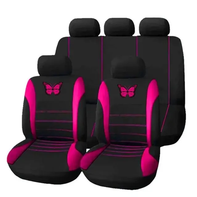 Pokrowce na fotele samochodowe Butterfly Uniwersalny pokrowiec na fotel samochodowy Ochrona foteli samochodowych Pokrowce ochronne na fotele SUV Akcesoria do wnętrza samochodu dla kobiet