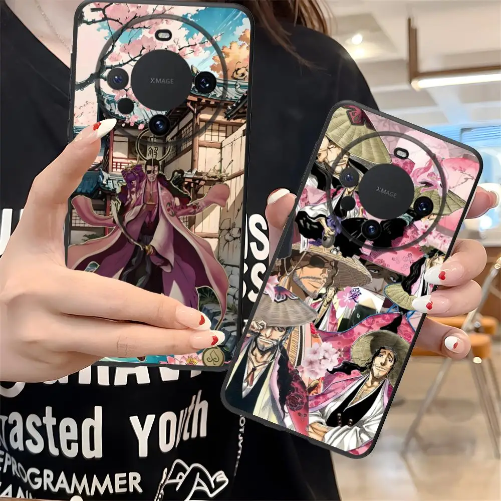 Funda de teléfono Bleach Kyouraku Shunsui para Huawei Mate 60 50 40 30 20 10 Pro Plus Lite E 5G Color funda protectora de lujo bonita