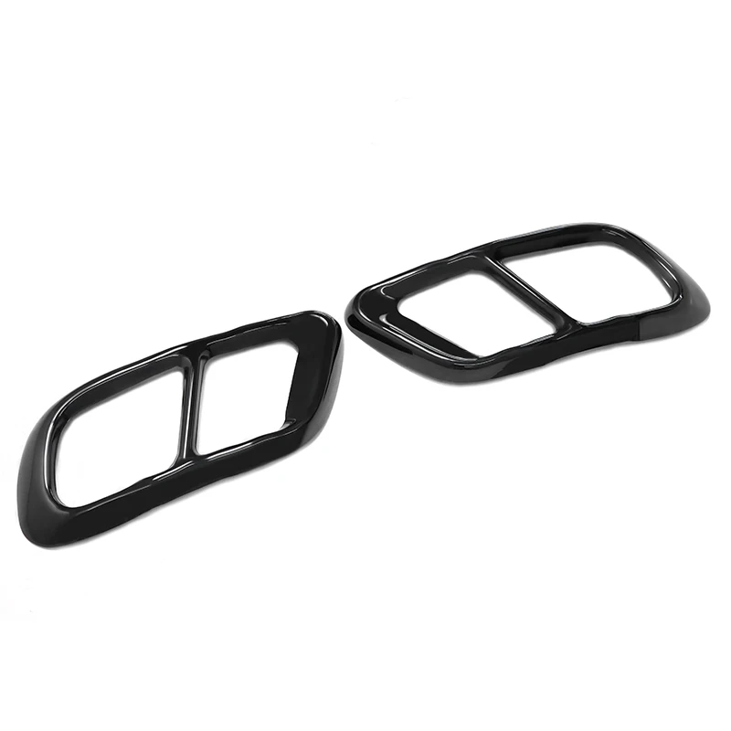 SYPES Black Stainless Steel Car Exhaust Tip Exhaust Pipe Tailpip Cover Trim for 19-2021  X5 G05 X6 G06 X7 G07 M Sports - view 4