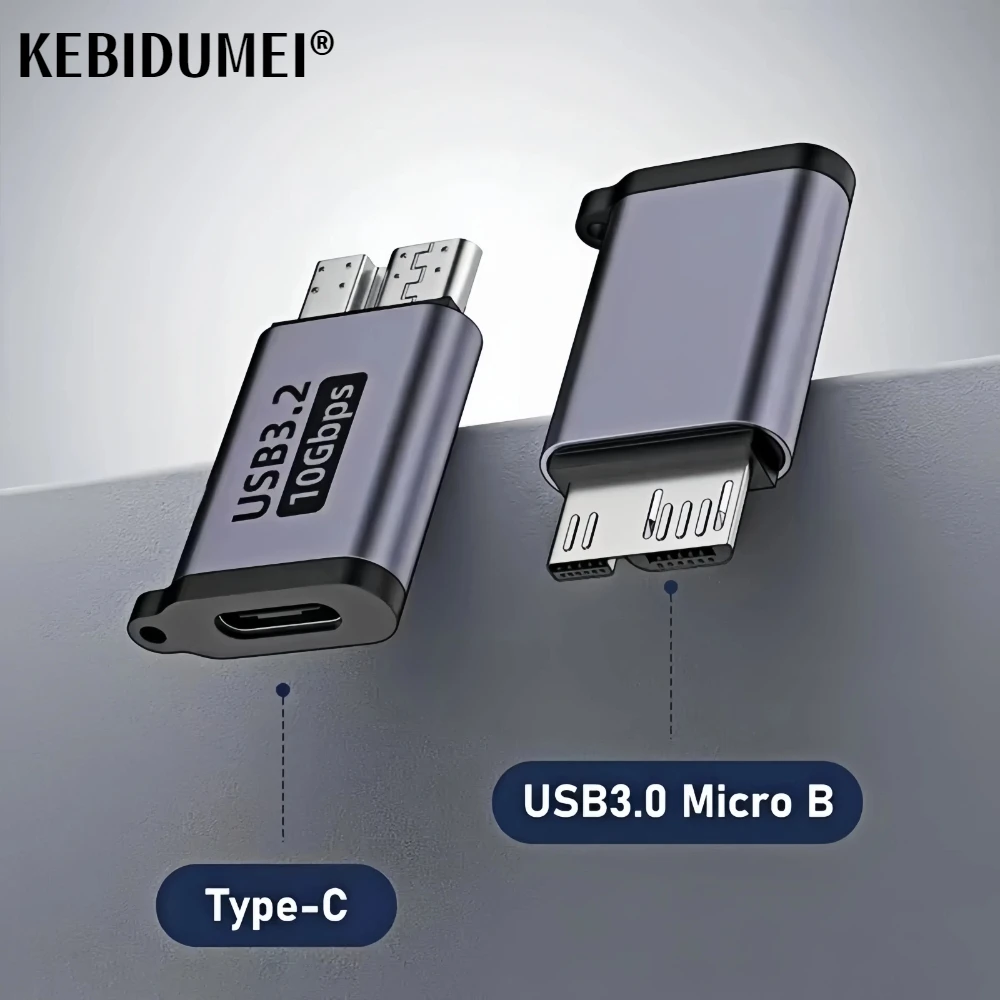 Micro B USB C 3.0 Male to Type C Female Adapter Type-C USB3.0 Micro B Connector for External Hard Drive Disk HDD Cable Adapter