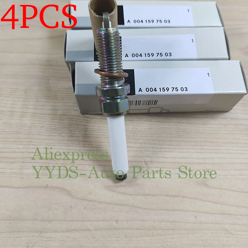 4PCS Original Spark Plug For C63 GLC43 AMG C300 CLA250 GLC300 C18L M270 C230 C250 A0041597503