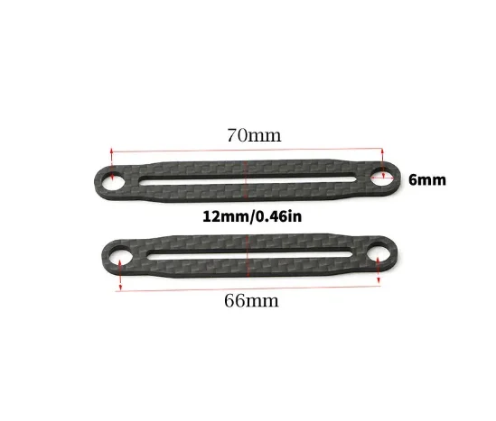 Supporto anteriore posteriore in fibra di carbonio per Tamiya TT02 XV01 XV02 RC parti di aggiornamento per auto accessori