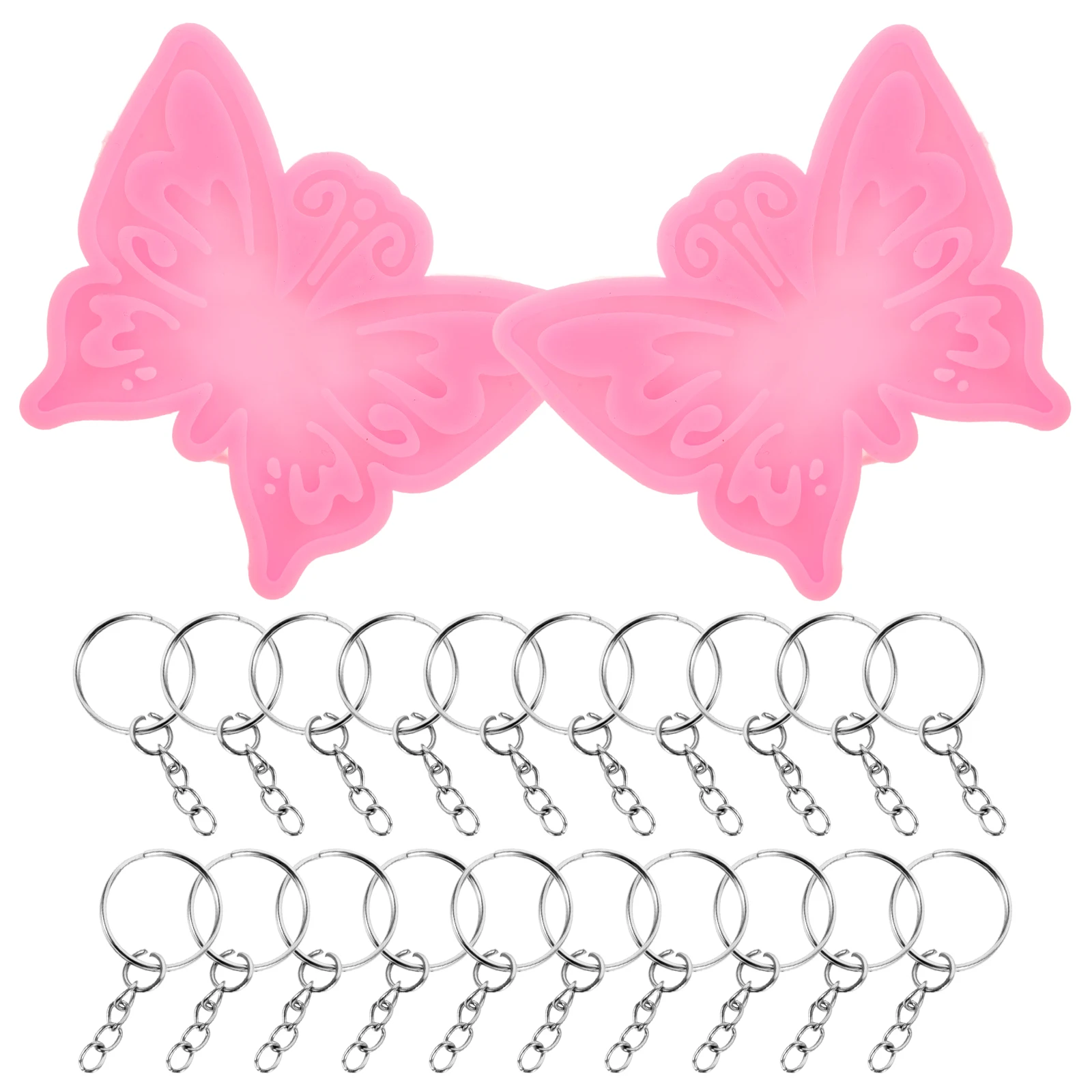 

Формы для ключей-бабочек, силиконовый набор для литья «сделай сам», эпоксидная смола, ювелирные изделия, кулон, форма для изготовления, портативная форма кошачьей лапы, легкий вес