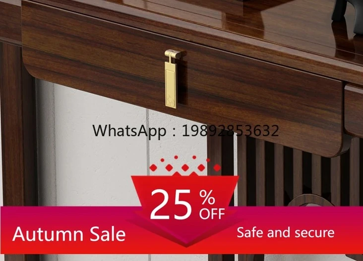 

ebony wood bar case, a few partitions, bar table entry door against the wall, light luxury solid wood entrance cabinet