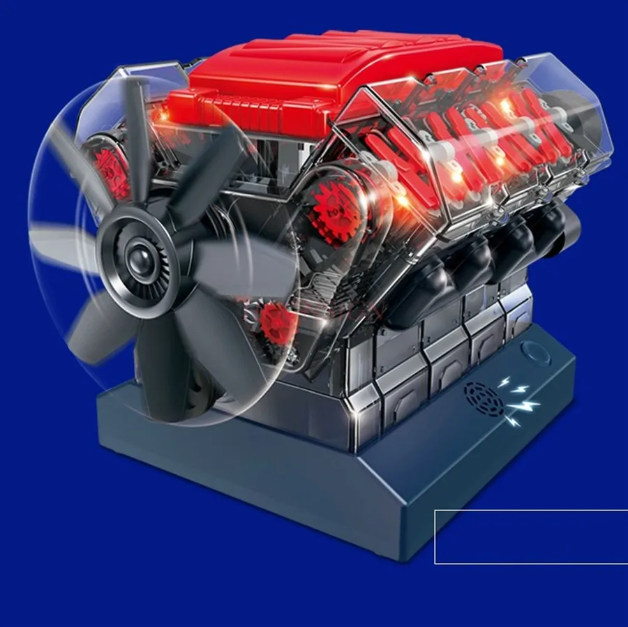 Combustion Engine Model Kit That Runs Visible Mini Engine Kit That Works v8